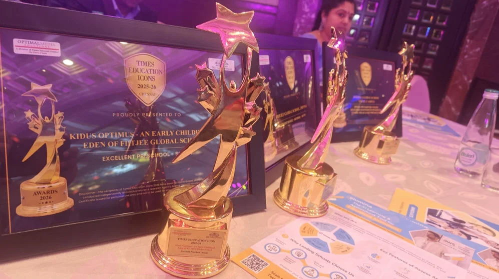 Kidus Optimus from FIITJEE Global School Recognised as Excellent Preschool at Times Education Icons 2025-26